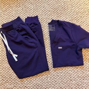 Figs Scrub Set- Purple Jam